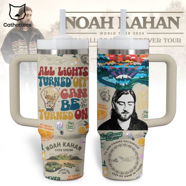 Noah Kahan Stick Season Tumbler With Handle And Straw