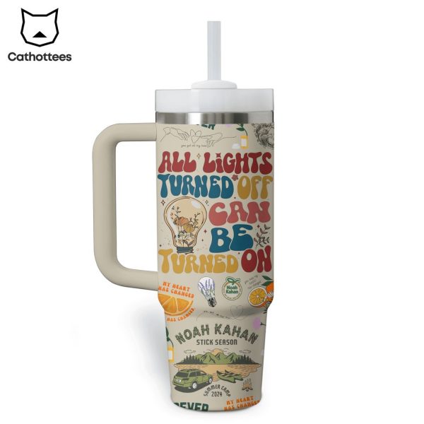 Noah Kahan Stick Season Tumbler With Handle And Straw