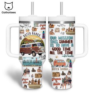 Outer Banks – Pogues Vs Kooks Tumbler With Handle And Straw