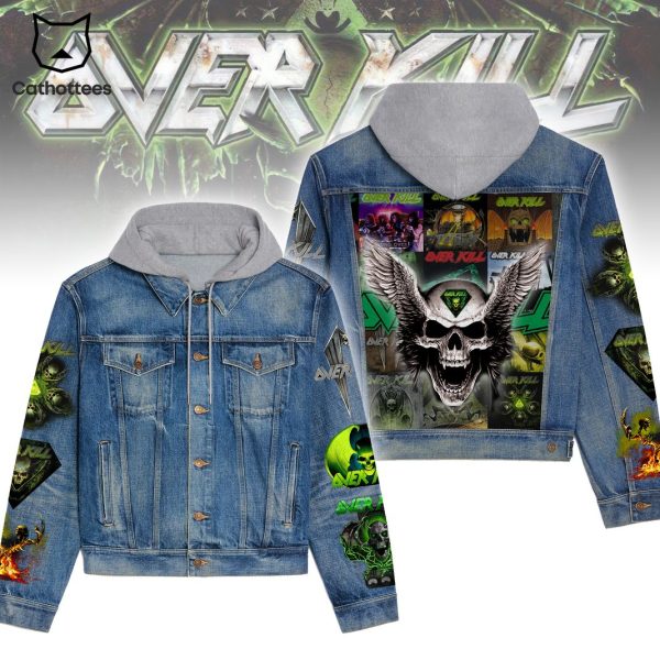 Overkill Band Hooded Denim Jacket