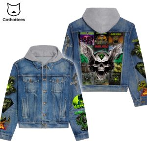 Overkill Band Hooded Denim Jacket