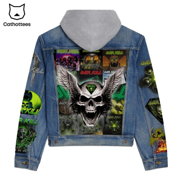 Overkill Band Hooded Denim Jacket