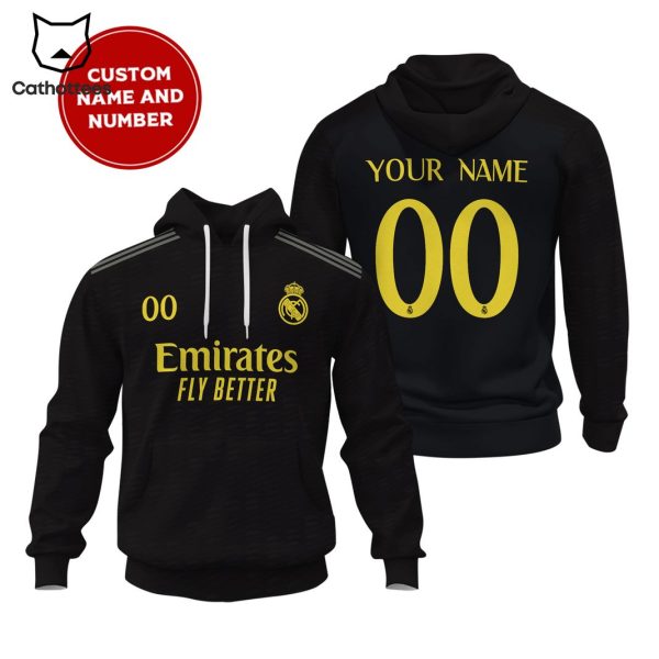 Personalized Real Madrid 2024 Hoodie – Black