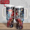 Personalized Minnesota TimberWolves Tumbler With Handle And Straw