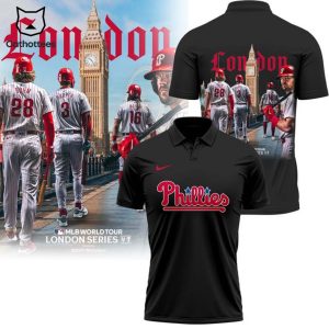 Philadelphia Phillies MLB 2024 Crossing The Pond Polo Shirt