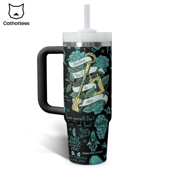 Pierce The Veil – Hold On Till May Tumbler With Handle And Straw