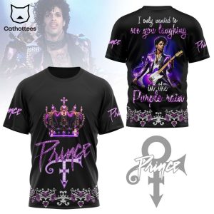 Prince I Only Want To See You Laughing In The Purple Rain 3D T-Shirt