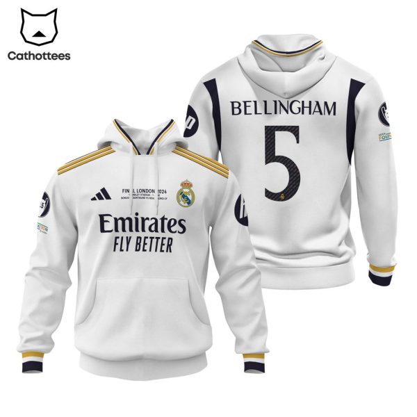 Real Madrid Final London 2024 Jude Bellingham Design Hoodie