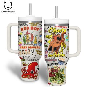 Red Hot Chili Peppers Tumbler With Handle And Straw