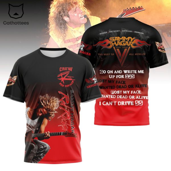 Sammy Hagar The Best Of All World 2024 3D T-Shirt