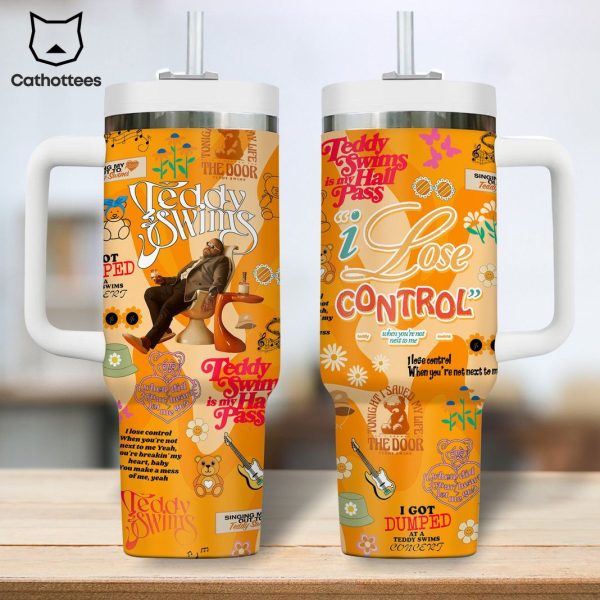 Teddy Swims – Lose Control Tumbler With Handle And Straw