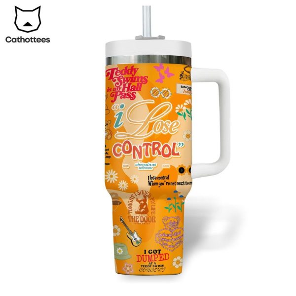 Teddy Swims – Lose Control Tumbler With Handle And Straw