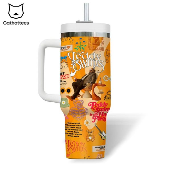 Teddy Swims – Lose Control Tumbler With Handle And Straw