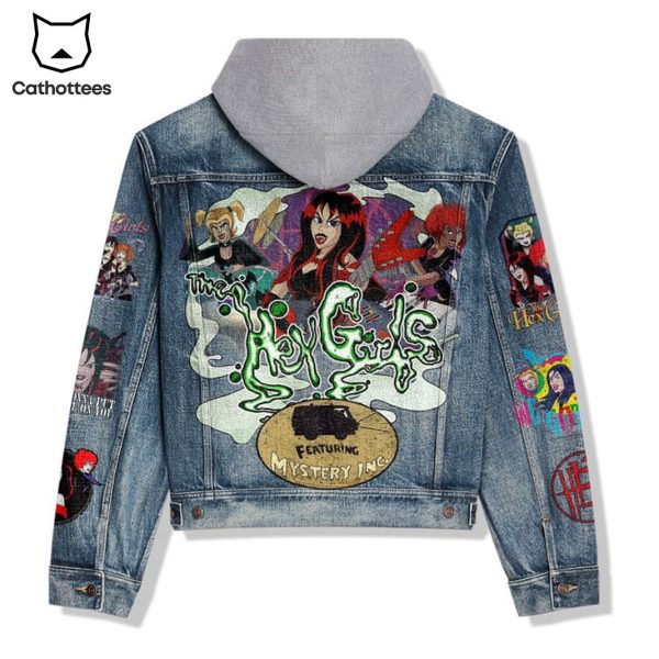 The Hex Girls Design Hooded Denim Jacket