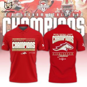 UFL 2024 Champions Birmingham Stallions Polo Shirt