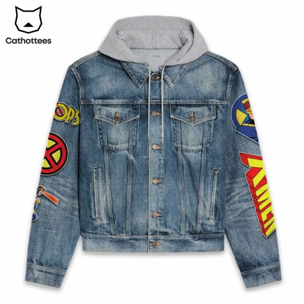 X-Men Cyclops Hooded Denim Jacket