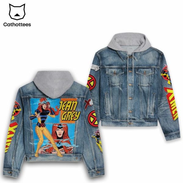 X-Men Jean Grey Hooded Denim Jacket