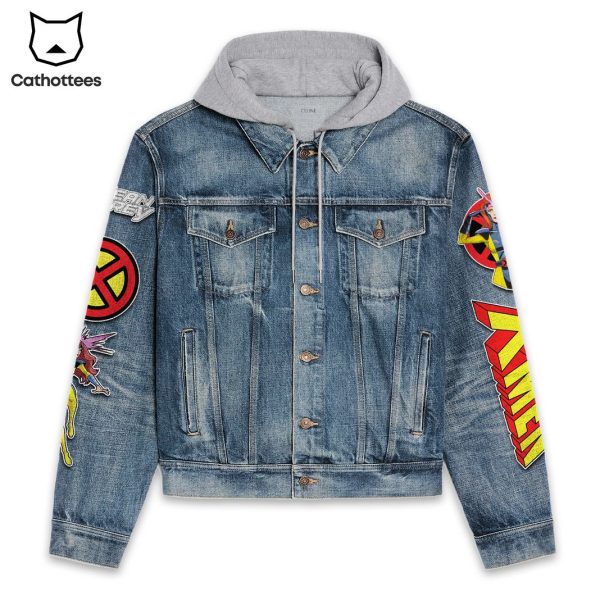 X-Men Jean Grey Hooded Denim Jacket