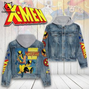 X-Men Wolverine Hooded Denim Jacket