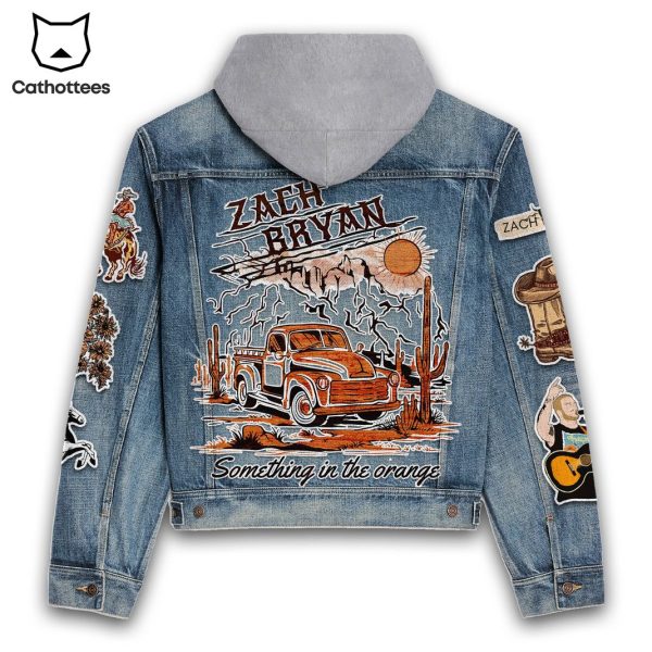 Zach Bryan Something In The Orange Hooded Denim Jacket