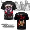 ZZ Top 55th Anniversary 1969-2024 Signature Thank You For The Memories 3D T-Shirt