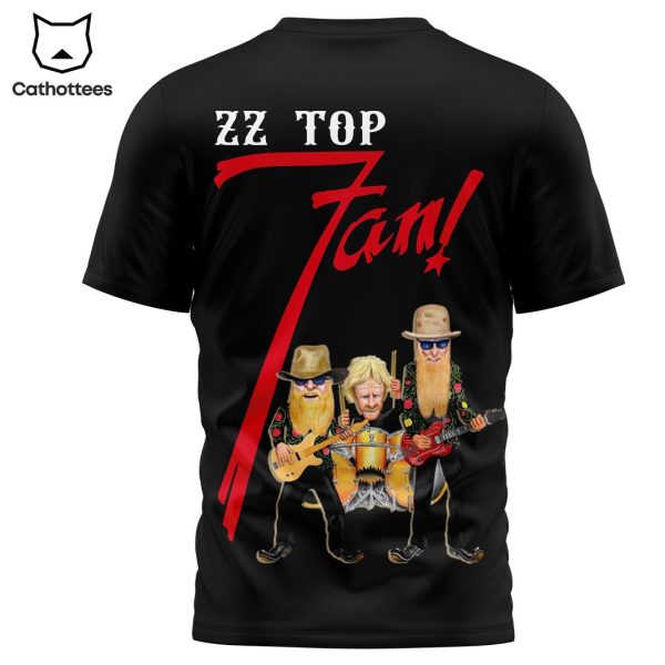 ZZ Top 55th Anniversary 1969-2024 Signature Thank You For The Memories 3D T-Shirt