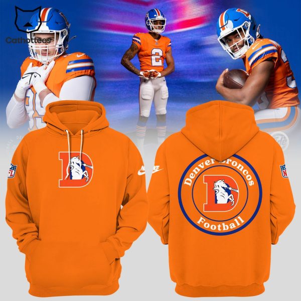 2024 Denver Broncos Orange Crush Throwback Hoodie