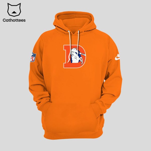 2024 Denver Broncos Orange Crush Throwback Hoodie