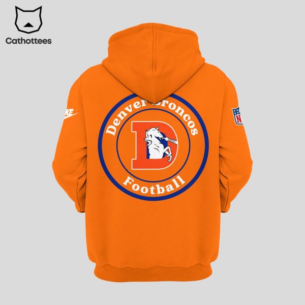 2024 Denver Broncos Orange Crush Throwback Hoodie