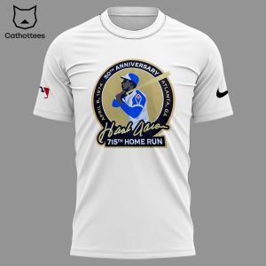 50th Anniversary Atlanta Braves Hank Aaron 715th Home Run 3D T-Shirt