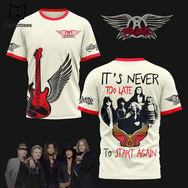 Aerosmith – It Never Too Late To Start Again 3D T-Shirt