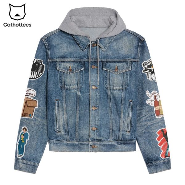 Billy Joel Piano Man Hooded Denim Jacket