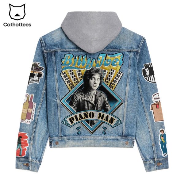 Billy Joel Piano Man Hooded Denim Jacket