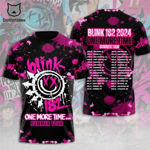 Blink-182 2024 One More Time Summer Tour 3D T-Shirt