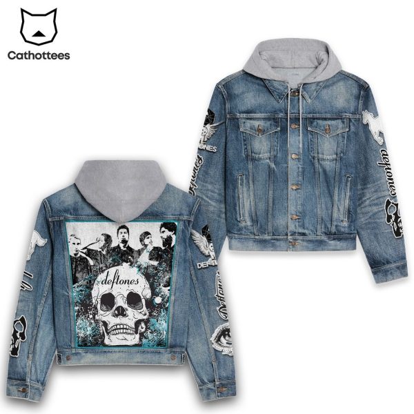 Deftones Band Design Hooded Denim Jacket