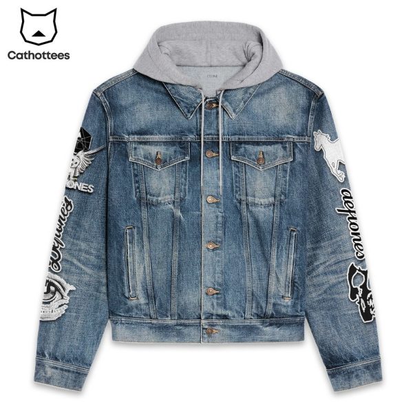 Deftones Band Design Hooded Denim Jacket