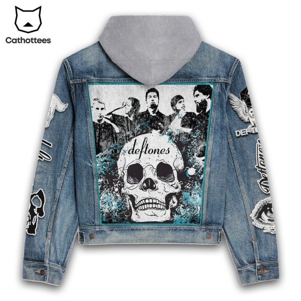 Deftones Band Design Hooded Denim Jacket