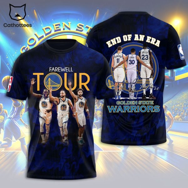 Farewell Tour End Of An Era Golden State Warriors Signature 3D T-Shirt