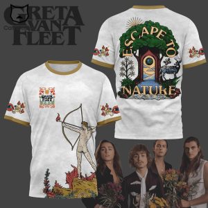 Greta Van Fleet Escape To Nature 3D T-Shirt