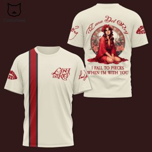 Lana Del Rey I Fall To Pieces When Im With You 3D T-Shirt