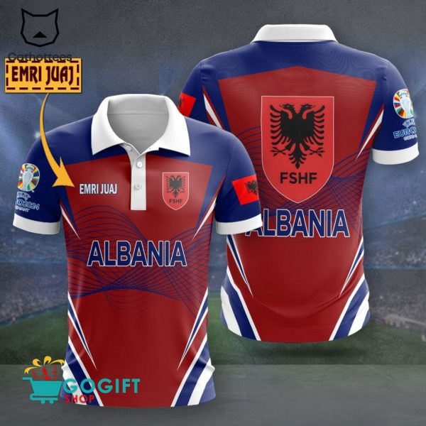 Personalized EURO 2024 Albania Polo Shirt