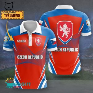 Personalized EURO 2024 Czech Polo Shirt