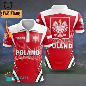 Personalized EURO 2024 Poland Polo Shirt