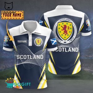 Personalized EURO 2024 Scotland Polo Shirt