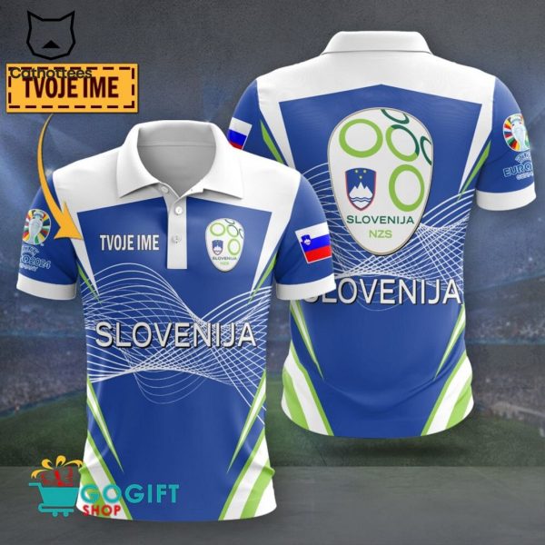 Personalized EURO 2024 Slovenia Polo Shirt