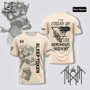 Sleep Token Im Coiled Up Like The Venomous Serpent 3D T-Shirt