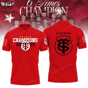 Stade Toulousain Champions Ccup 2024 Polo Shirt