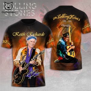 The Rolling Stones Keith Richards Signature 3D T-Shirt