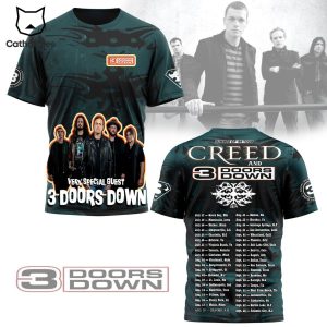 Very Special Guest 3 Doors Down – Summer Of 99 Tour Creed And 3 Doors Down 3D T-Shirt