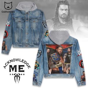 Acknowledge Me Roman Reigns Hooded Denim Jacket